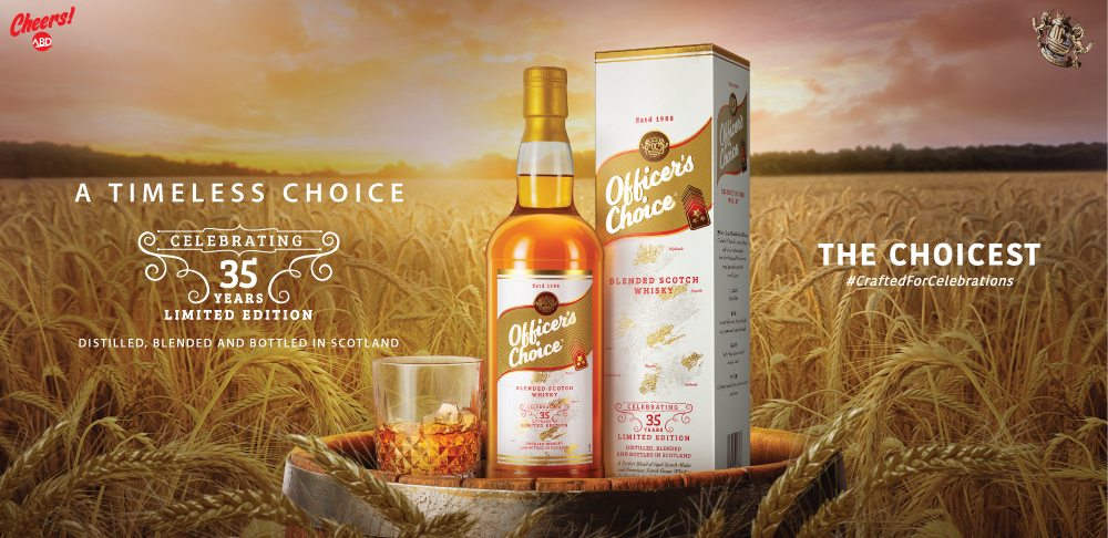 Officer’s Choice Whisky celebrates 35 years with the launch of a Limited-Edition Scotch