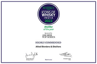 ABD India wins ‘Distiller of the Year’ at Icons of Whisky India 2022